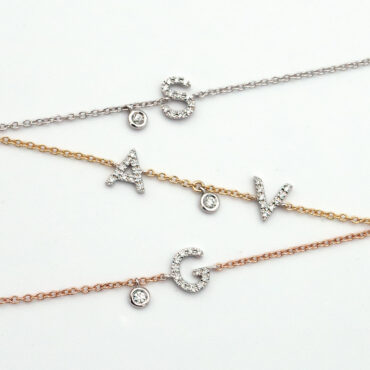 BRACELET LETTERS WHITE GOLD 02